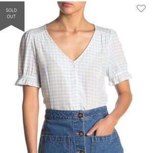 Elodie blue gingham top - Nordstrom